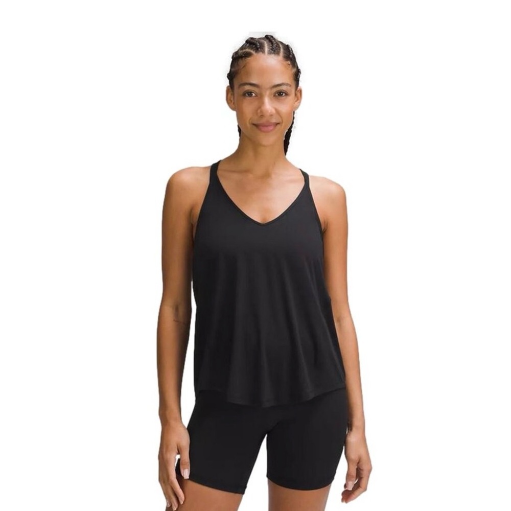 Lululemon Athletica Modal-Silk Yoga Tank Top in Black